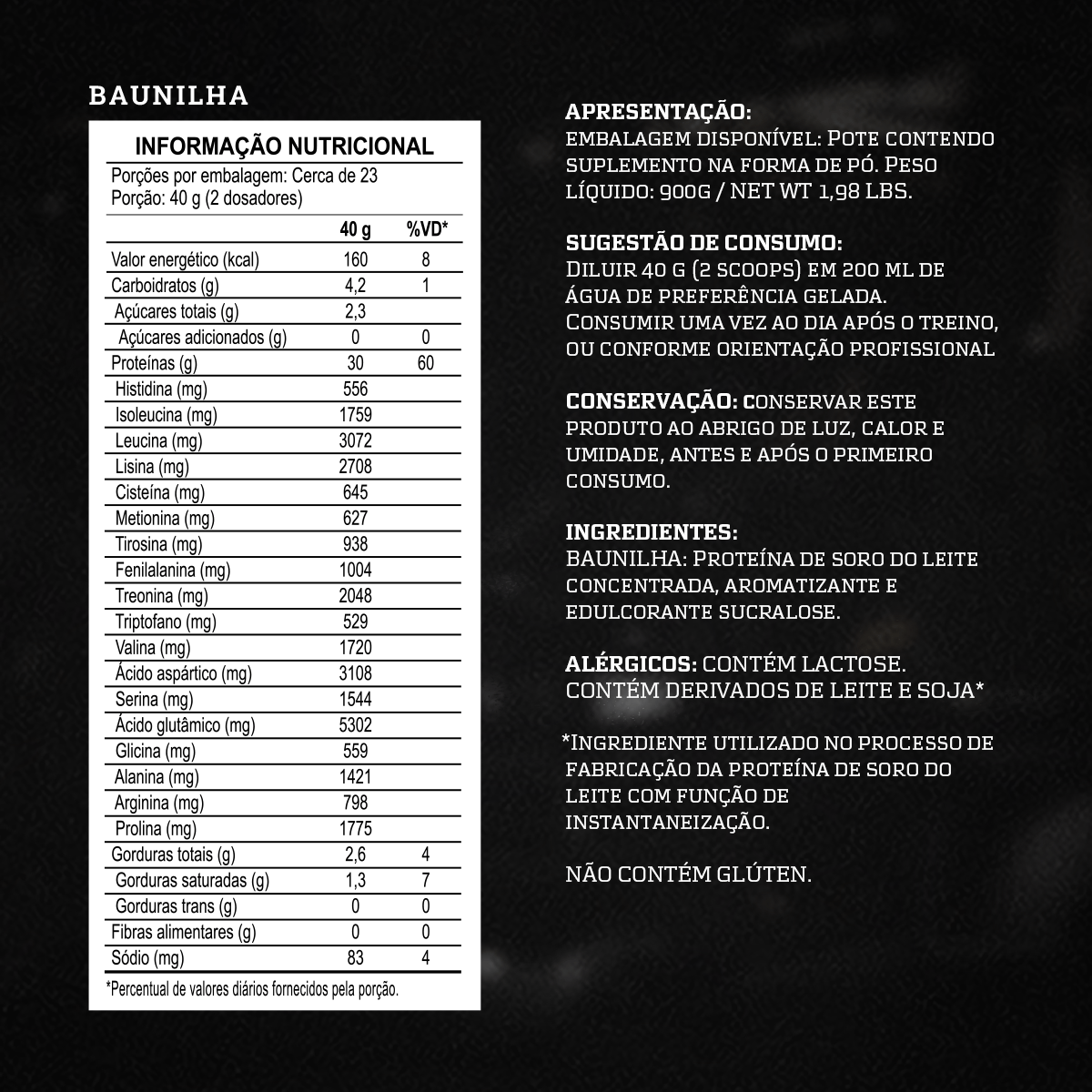 Whey Protein Concentrado 900g - Whey