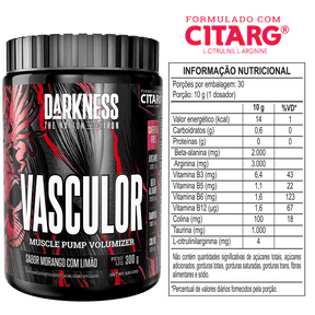 Vasculor Muscle Pump Volumizer 300g Sem Cafeína